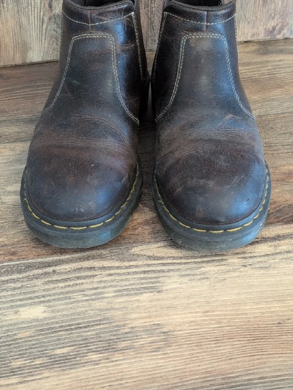 Dr Martens Penly Chukka Leather Slip-On Chelsea Low Work Boots 11 C719